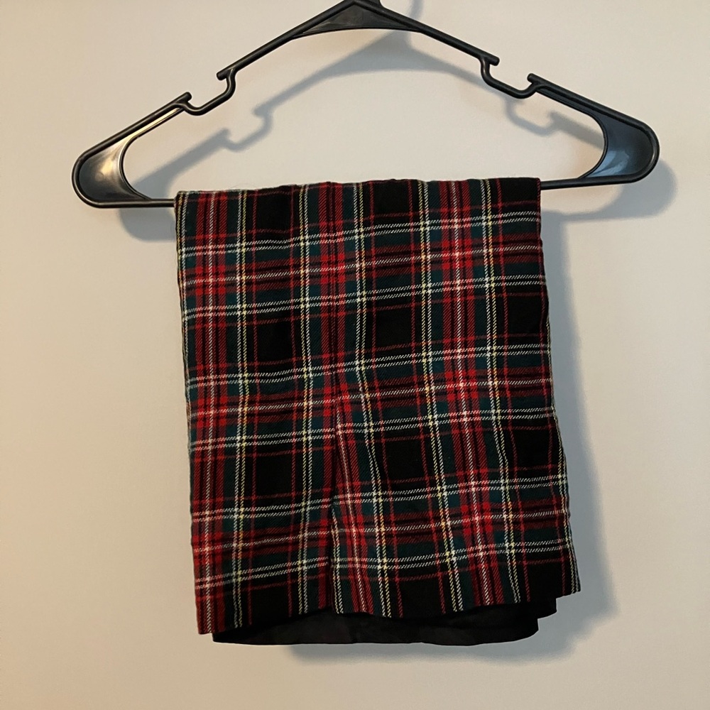 Talbots Red and Black Plaid Skirt